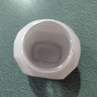 Vintage Square Art Deco White Glass Globe Light Cover, Sconce Shade, MCM Bathroom or Porch Light Shade