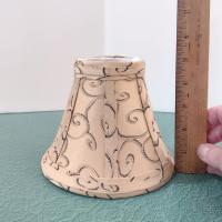 Vintage Swirl Victorian Style Fabric Mini Bell Lamp Shade