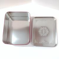 Vintage Large Red Cookie Storage Tin, LambertZ Metal Tin Box