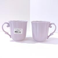 Vintage NEW Lenox Everyday Solids Lavender Mugs, Set of 2