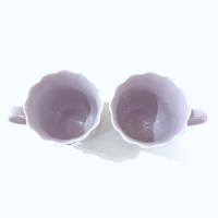 Vintage NEW Lenox Everyday Solids Lavender Mugs, Set of 2