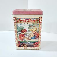 Vintage Lazy Days Metal Coin Bank, Retro Tin Children's Bank and Storage Container