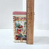 Vintage Lazy Days Metal Coin Bank, Retro Tin Children's Bank and Storage Container