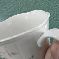 Vintage Lenox Butterfly Mugs, Set of Two, Monarch and Eastern Tailed Blue Butterfly Designs