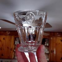 Vintage Fleur de Lis Rocks Glasses, Set of Four, Fleur de Lis Lowball Cocktail Glasses