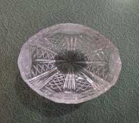 Vintage Lead Crystal Oval Candy Dish with Lid