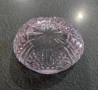 Vintage Lead Crystal Oval Candy Dish with Lid