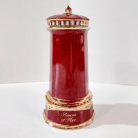 Vintage Thomas Kinkade Porcelain Lighthouse Music Box with Trinket Drawer, Seaside Reflections Beacon of Hope, Somewhere Out There Song