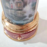 Vintage Thomas Kinkade Porcelain Lighthouse Music Box with Trinket Drawer, Seaside Reflections Beacon of Hope, Somewhere Out There Song