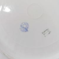 Antique Limoges France Yellow Roses Floral Scalloped 8 1/2" Porcelain Plate