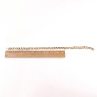 Vintage Gold Toned 18 Inch Flat Large Cuban Link Chain Necklace