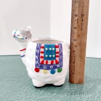 Vintage Llama Figurative Ceramic Coffee Tea Mug
