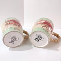 Vintage Susan Winget Shore Thing Ceramic Mugs, Set of 2, Starfish Lobster Ocean Sea Life Nautical Mugs