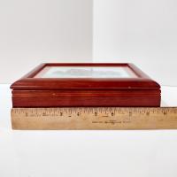 Vintage Loyola College Memorial Chapel Wooden Jewelry Keepsake Box, Martin Barry Ink and Watercolor Art Print