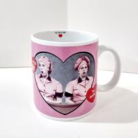Vintage 50th Anniversary I Love Lucy Coffee Tea Mug, Episode 39 Job Switching, Lucille Ball Collectible