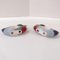Vintage Ceramic Mallard Duck Napkin Rings, Set of Two
