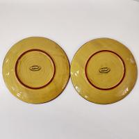 Vintage Artland Margaux Collection Ceramic Salad Dessert Appetizer Plates, Set of Two, Tuscan Style Servingware