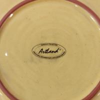 Vintage Artland Margaux Collection Ceramic Salad Dessert Appetizer Plates, Set of Two, Tuscan Style Servingware