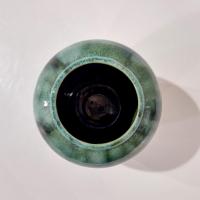 Vintage McCoy Green Onyx Ceramic Vase, 1930's Mccoy Pottery