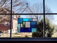 Geometric Mondrian Style Suncatcher