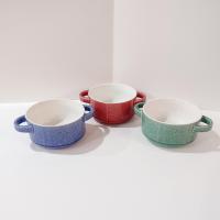 Mikasa Emma Double Handled Soup Bowls, Set of Three, Stackable Oversized Bowls