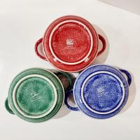 Mikasa Emma Double Handled Soup Bowls, Set of Three, Stackable Oversized Bowls