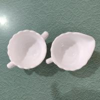 Vintage Imperial Glass Satin Grapes Milk Glass Sugar and Creamer Set