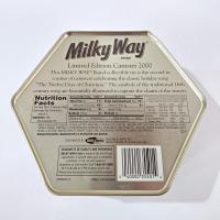 Vintage Milky Way 2000 Limited Edition Partridge in a Pear Tree Hexagonal Tin Storage Container, Holiday Christmas Cookie Tin