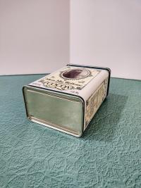 Vintage Mima Mae Wolfgang Cocoa Tin Box, Retro Metal Storage Container