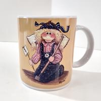Vintage Mindy Cain Gardening Angel Mugs, Set of Three