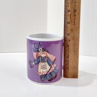 Vintage Mindy Cain Gardening Angel Mugs, Set of Three