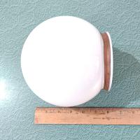 Vintage Round White Milk Glass Globe Light Cover Shade