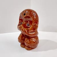 Vintage Ceramic Speak No Evil Monkey Tiki Cocktail Mug, Benihana Monkey Collectible Drink Cup, 1970s Restaurant Souvenir Kitsch