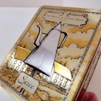 Vintage Famous Moravian Cookie Company Spice Cookie Tin, Wilkerson Bakery Old Winston Salem North Carolina Mickey Coffee Pot Tin Container