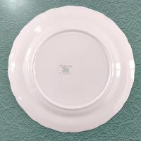 Vintage Canonsburg Moss Rose Luncheon Dinner Plates, Set of 6, Pink Floral MCM Plates