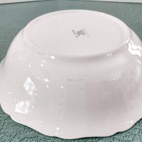 Vintage Canonsburg Moss Rose Serving Vegetable Bowl, MCM Pink Floral Bowl