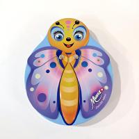 Munz Swiss Chocolates Butterfly Tin Box, Whimsical Storage Tin