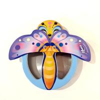 Munz Swiss Chocolates Butterfly Tin Box, Whimsical Storage Tin