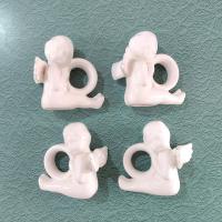 Vintage Angel Cherub Ceramic Napkin Rings, Set of Four