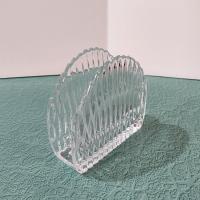 Vintage Princess House Royal Highlights Crystal Napkin Holder, Letter Desk Organizer