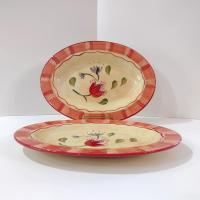 Vintage Pfaltzgraff Napoli Ceramic Steak Platter, Set of Two