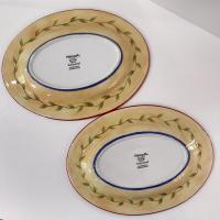 Vintage Pfaltzgraff Napoli Ceramic Steak Platter, Set of Two