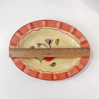 Vintage Pfaltzgraff Napoli Ceramic Steak Platter, Set of Two