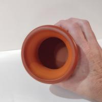 Vintage Navajo Red Clay Etched Hand Crafted Pottery Vase, Authentic Signed Native American Indian Ceramic Pot, New Mexico Art