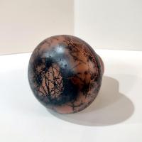 Vintage Sylvia Johnson Navajo Etched Horsehair Pottery Vase, Authentic Signed Native American Indian Ceramic Pot