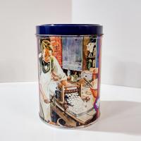 Vintage Necco Sweets Candy Wafer Tin, Cylinder Storage Container