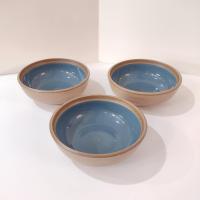 Vintage Noritake Madera Spruce Stoneware Coupe Cereal Soup Bowls, Set of Three