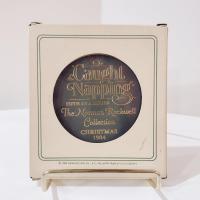 Vintage Hallmark Norman Rockwell Caught Napping 1984 Cameo Christmas Tree Ornament with Original Box