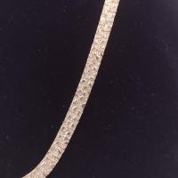 Vintage Gold Toned Reversable 24 Inch Flat Nugget Chain Necklace
