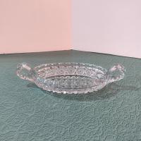 Antique Imperial Glass Nucut Relish Dish, Vintage EAPG Glass Tray
